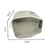 Hydraulic oil tank, side mounting 140 ltr. Aluminium 55x64x50 forestery cranes, without bracket