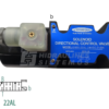 Solenoid valve NG10 4/2 22AL P-B.A.T.(P-A.B.T.) 024 VDC coil on b side