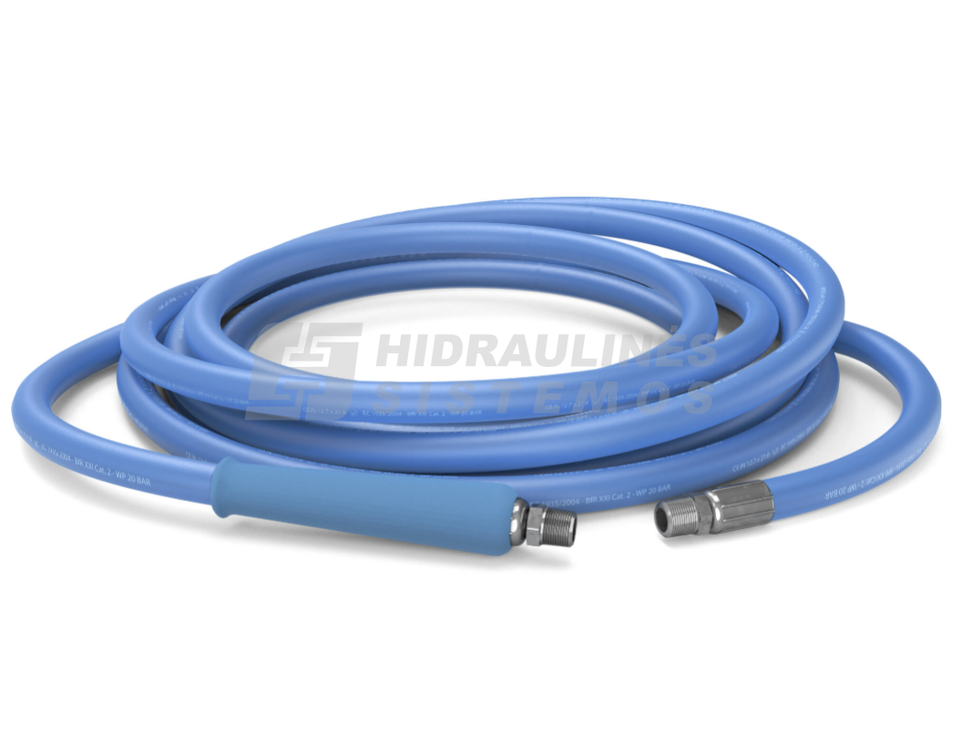 Food-Approved NBR/PVC Hose Kit 12.7×21.6 mm, 15 m, BSPT 1/2", AISI 316,CEJN