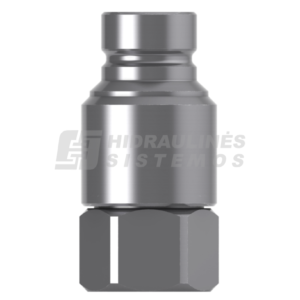 Quick coupling 12 M BSP 1'-female, Flat face 400bar, CEJN