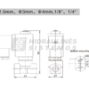 Low pressure valve 2/2 G1/8 NC 24VDC 0-13bar