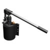 Manual pump 25cm3 one-way, two-way action with tank 4ltr and round lever