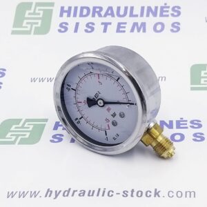Pressure gauge -1/5 bar. d-63 side connection 1/4'BSP
