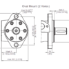 Hydraulic motor MR 080 25.4mm-1'' shaft, with speed sensor, MR080VCOURS