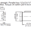 Hydraulic motor MR 080 25.4mm-1'' shaft, with speed sensor, MR080VCOURS