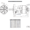 Hydraulic motor MR 080 25.4mm-1'' shaft, with speed sensor, MR080VCOURS