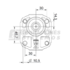 GR2 06.0 cm3 Gear pump XV-2P/06 cm3/rev BH52 X2P4331CSRA Vivoil