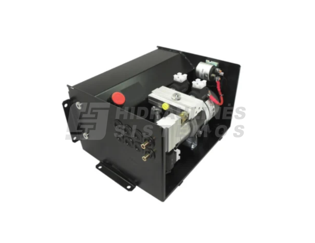 Mini hydraulic powerpack for tail lift 24VDC 2.0kW 180bar 2.6cc
