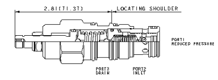 Pressure reducing valve PBFB-LBN T-2A [75 l/min] Sun Hydraulics