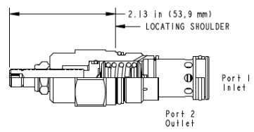Apsauginis vožtuvas RPGC-LWN T-3A [190 l/min] Sun Hydraulics